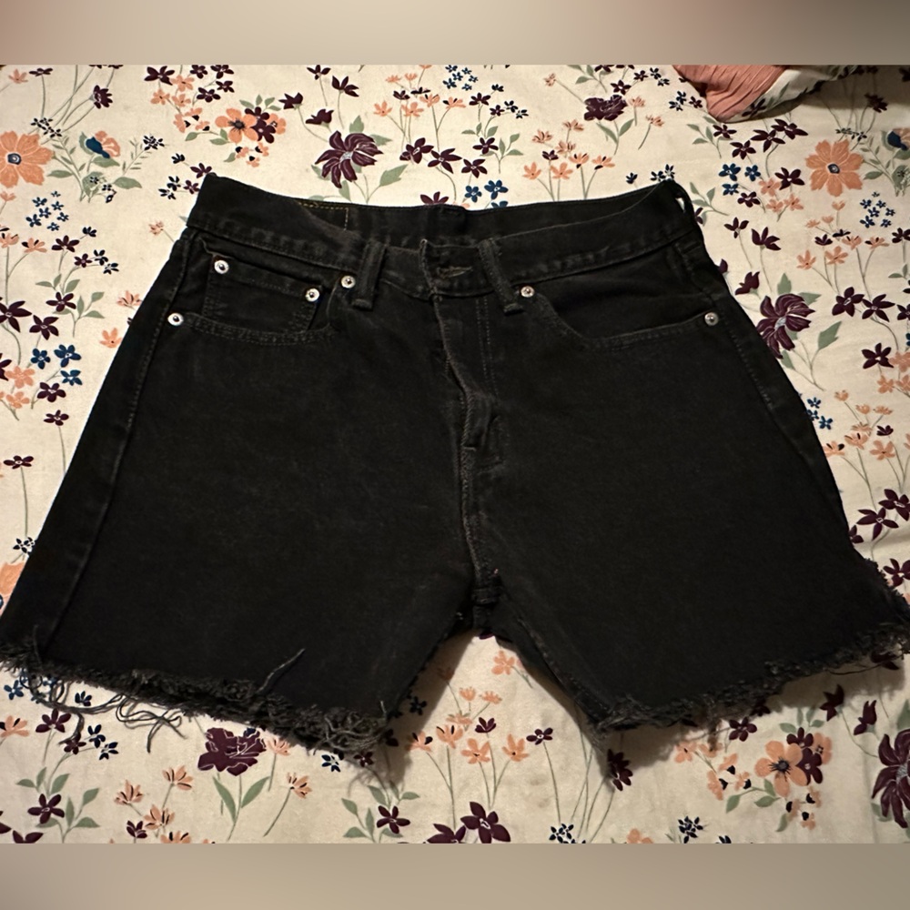 Levi's Black Denim Women's Shorts